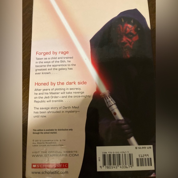 Hardback Book ..Star Wars The Wrath of Darth Maul by Ryder Windham - Picture 12 of 16